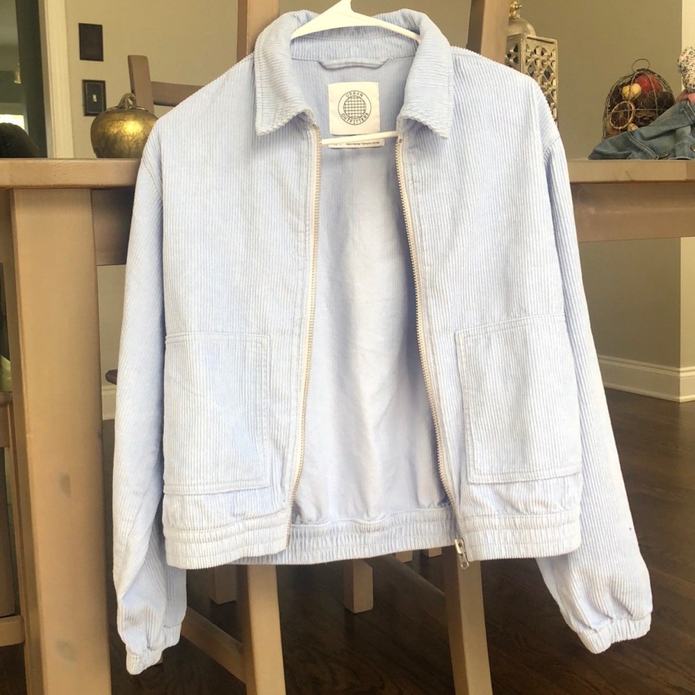 Corduroy zip up jacket